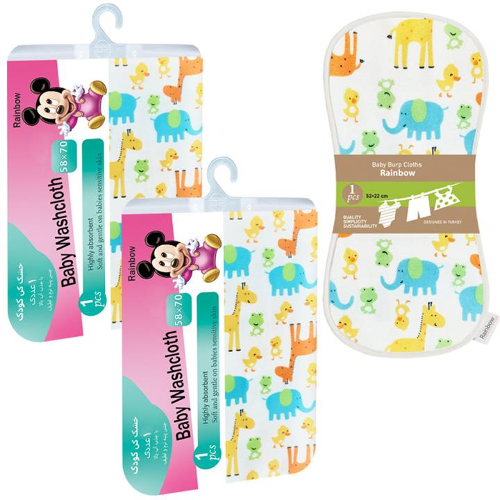 خشک کن رینبو مدل Giraffe مجموعه 2 عددی همراه با آروغ گیر